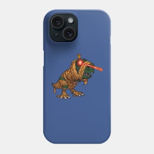 Laser-Eyed T-Rex: Mummified & Mad on a Planet Takeover! Phone Case