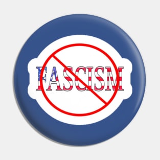 🚫 Fascism Sticker - Double-sided Pin