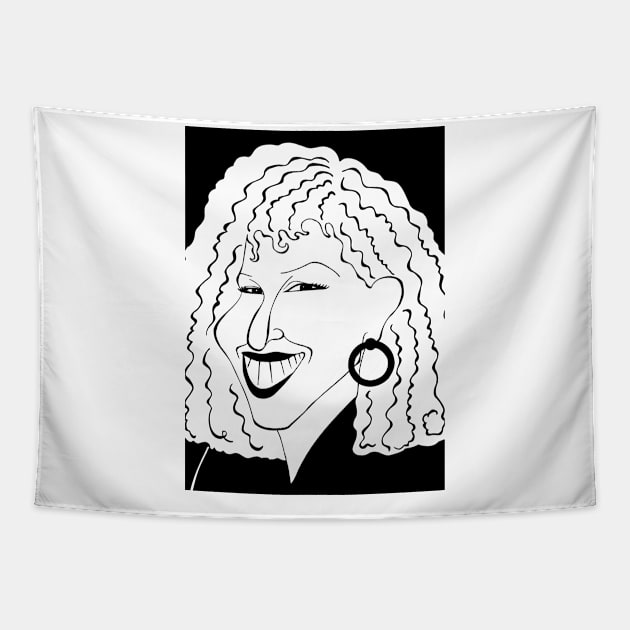 Divine singer Tapestry by cartoonistguy