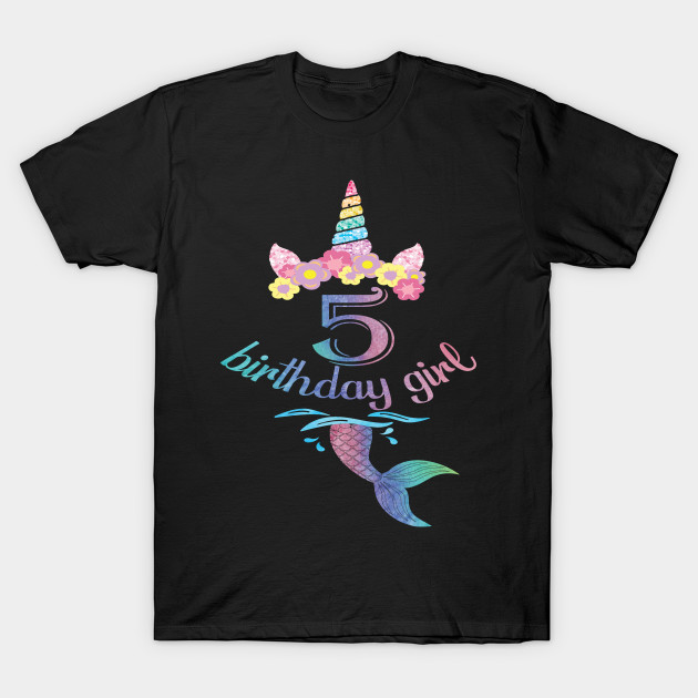 5th birthday girl shirt