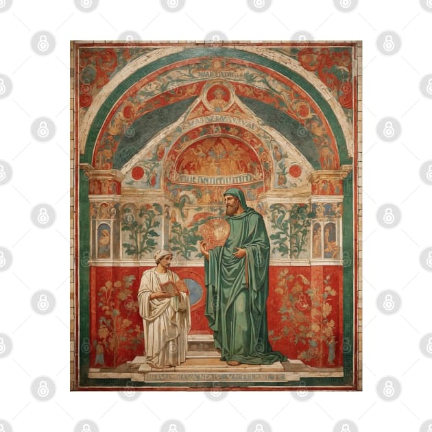 SAn Vitale And Byzantine Mosaics Italy Vintage Tourism Travel Poster by TravelersGems