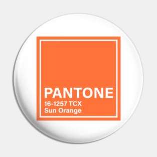 pantone 16-1257 TCX Sun Orange Pin