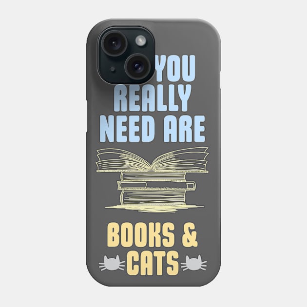 Books And Cats... Phone Case by veerkun