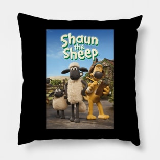 Vintage Sheep TV Series Cartoon The Shaun Pillow