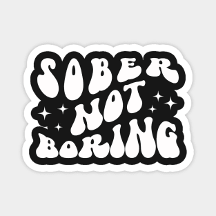 Sober Not Boring Wave Magnet