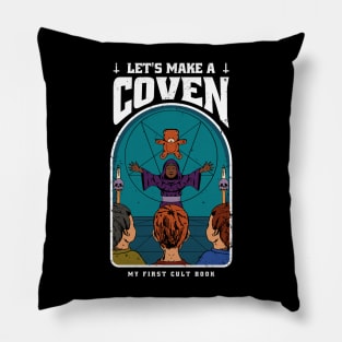 Lets Make A Coven Funny Vintage Pillow