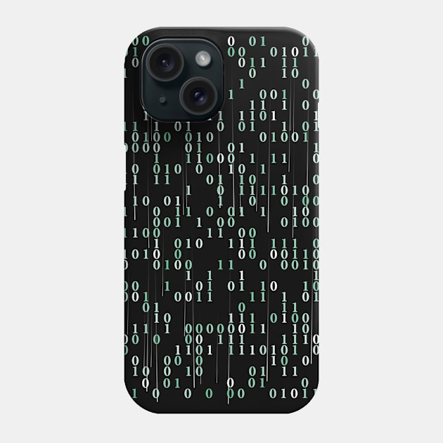 Ones And Zeros Binary Code Phone Case by MetaBrush