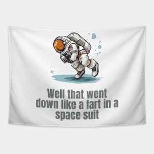 Astronaut Farting Joke Tapestry