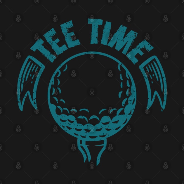 Cool Golf Saying Tee Time Sports Gift Idea by Macphisto Shirts