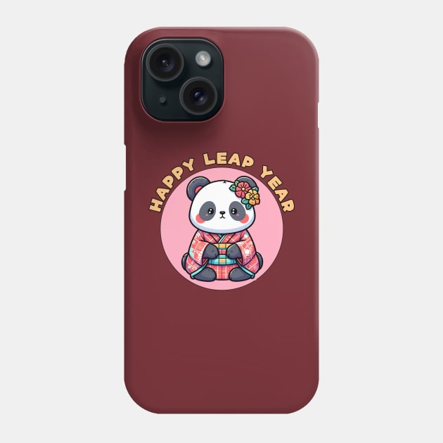 Leap year panda Phone Case by Japanese Fever