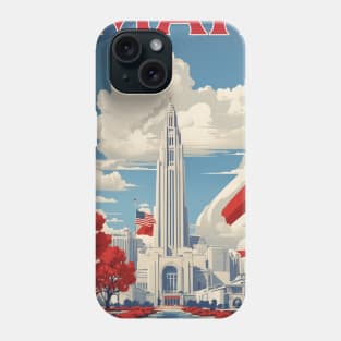 Omaha Nebraska United States of America Tourism Vintage Poster Phone Case