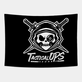 TacOpsZ Logo 1Ink V2 Tapestry