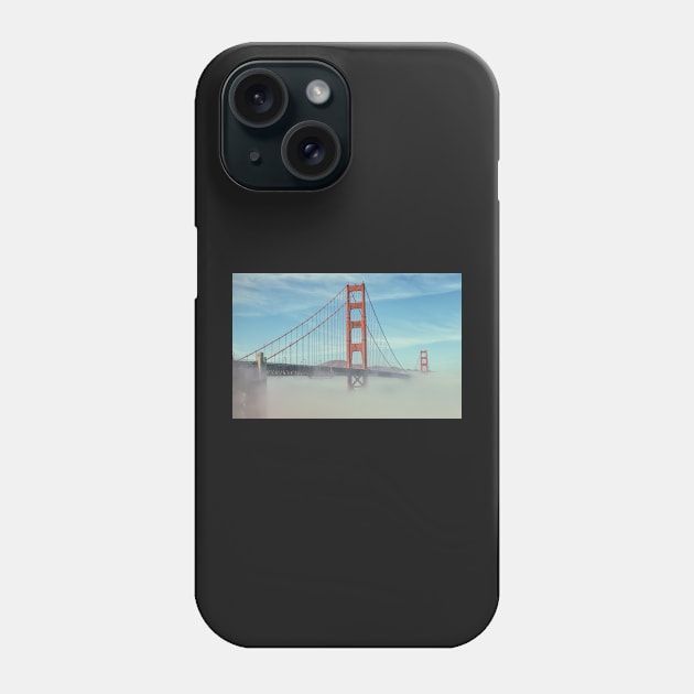 Golden Gate with Fog Phone Case by jvnimages