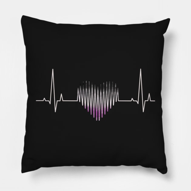 Ace heartbeat Pillow by Becky-Marie