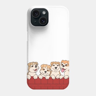 Akita Inu Puppies Phone Case