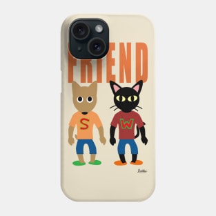 Friend Cat and Dog Phone Case