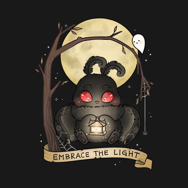 Embrace The Light Baby Mothman Cute Spooky Cryptid by TheGhoulishGarb