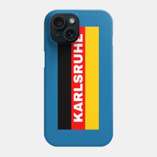 Karlsruhe City in German Flag Phone Case