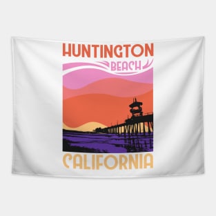 Huntington - Surfer's Paradise California Tapestry