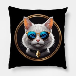 Ethereum Cat Pillow