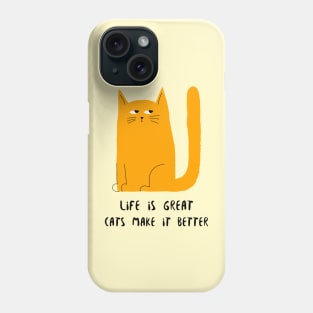 Love for cat design Phone Case