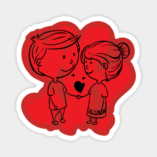 Love Couple Magnet