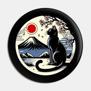 Kawaii Cat Anime Japanese Retro Funny Cat Pin