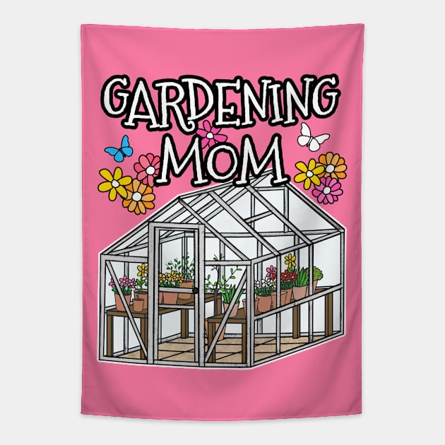 Gardening Mom Mothers Day Tapestry by doodlerob