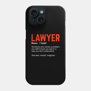 Lawyer Definition Attorney Gift Phone Case