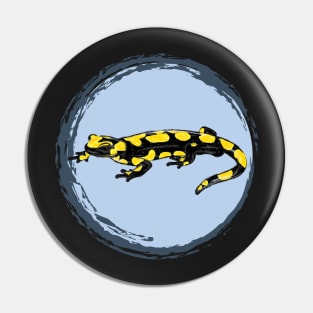 Artwork of a Fire Salamander II Pin