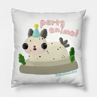 Party animal sea bunny Pillow