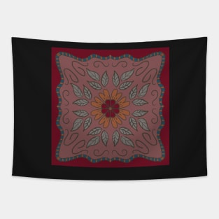 Flower and Leaves Tapestry