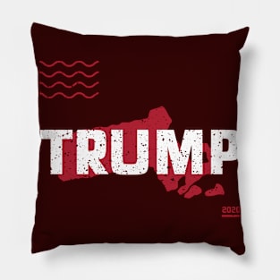 Trump Massachusetts 2020 - Red Wave, Red State Pillow