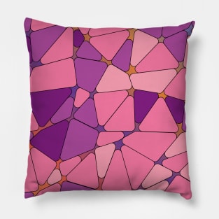 Purple Mosaic Style Tile Pillow