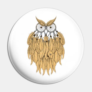 The yellow dream catcher owl Pin