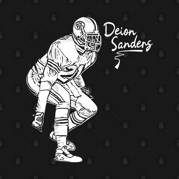 Deion Sanders | white vintage by Aloenalone