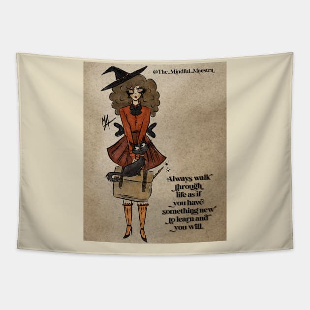 Teacher Witch Tapestry by The Mindful Maestra