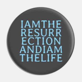 I Am The Resurrection, blue Pin