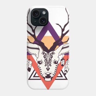 Cartoon Abstract Deer Art Print Phone Case