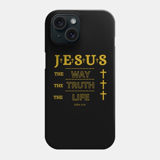 Jesus The Way The Truth The Life Phone Case by Mr.Dom store