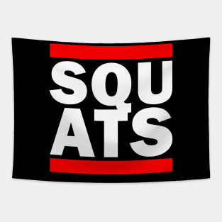 Squats Gym Parody Shirt (For Dark Colors) Tapestry