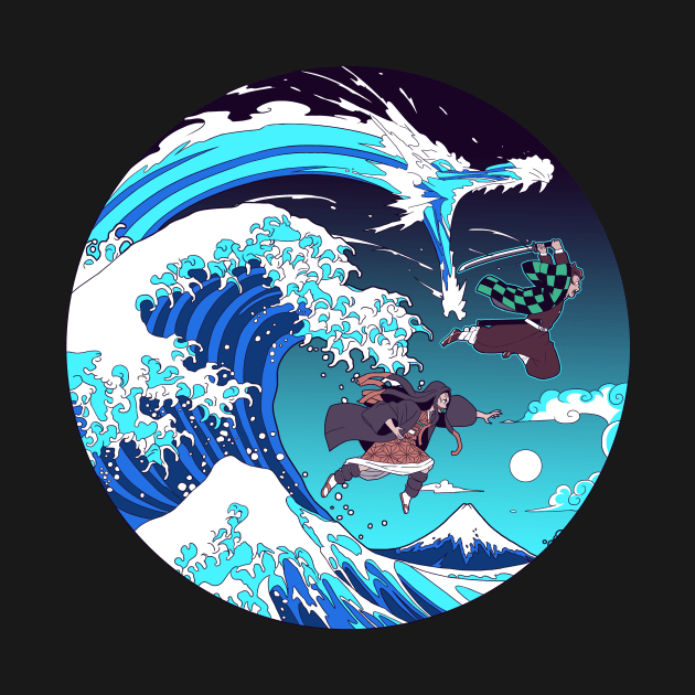 Breath of the Great Wave by Batang 90s Art