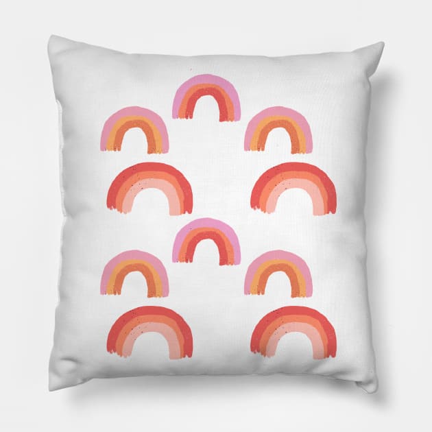 Pink rainbows Pillow by Home Cyn Home 