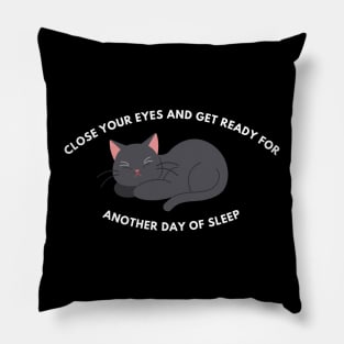 Close Your Eyes And Get Ready For Another Day Of Sleep Pillow