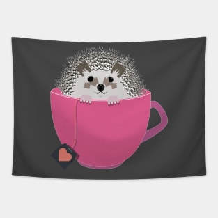 Valentine Hedgehog Cup Tapestry