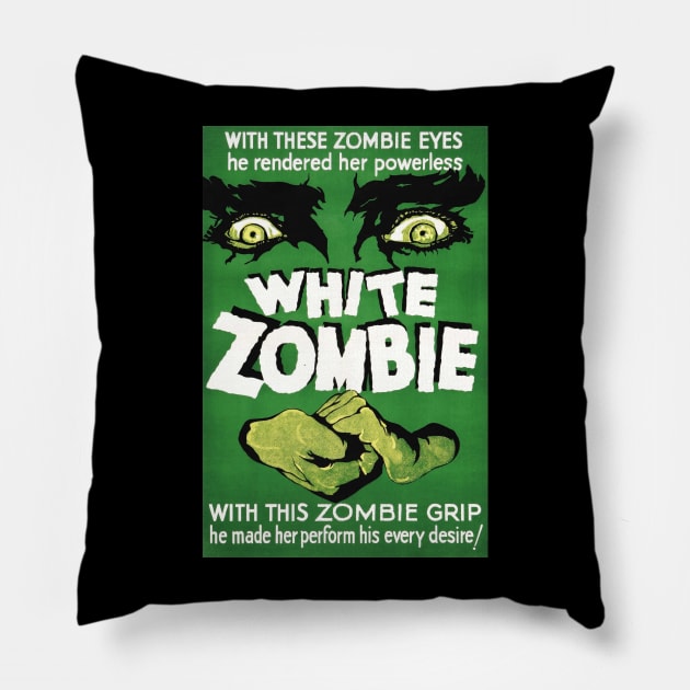 White Zombie Pillow by zombill