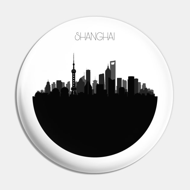 Shanghai Skyline Pin by inspirowl