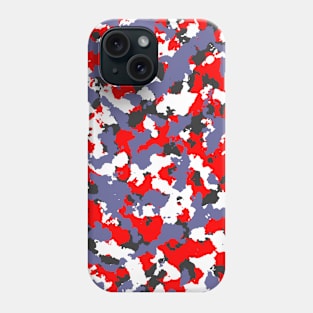 Camouflage Red White Phone Case