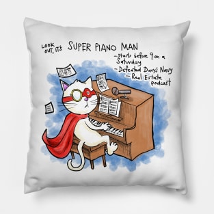 Dapper Cat - Super Piano Man Pillow