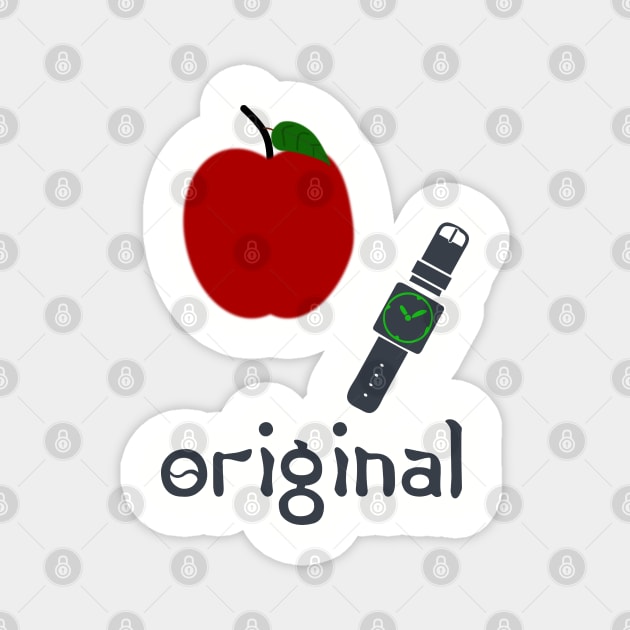 Apple & watch Magnet by Porus